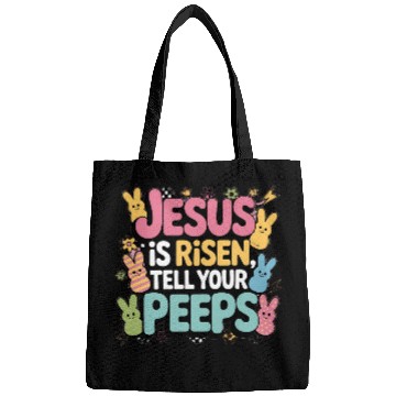 Discover Jesus Is Risen-Cute Easter Peeps Christian Bags