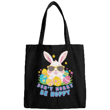 Discover Dont Worry Be Hoppy Easter Bunny eggs Bags