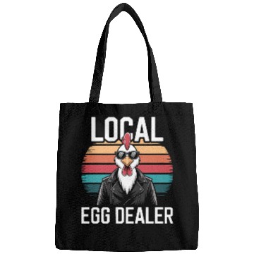 Discover Local Egg Dealer Easter Sunday Retro Chicken Bags