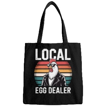 Discover Local Egg Dealer Easter Sunday Retro Chicken Farm Bags