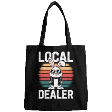 Discover Local Egg Dealer Easter Bunny Retro Egg Farmer Bags