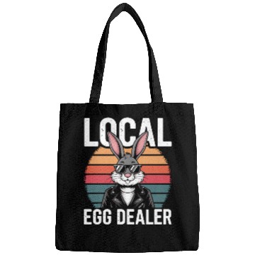 Discover Local Egg Dealer Easter Bunny Retro Easter Sunday Bags