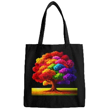 Discover Rainbow colours Spectrum Tree Bags