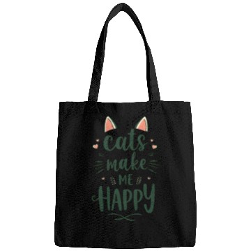 Discover Cute Cats Make Me Happy Bags For Cat Lovers