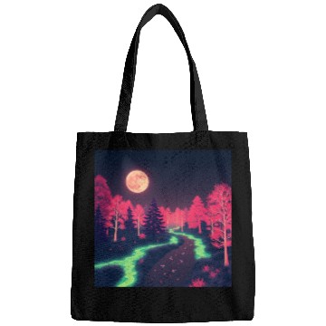 Discover Moonlit Alien Forest Bags