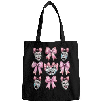Discover Coquette Bow Theatre Mask Drama Comedy Artist Girl Bags