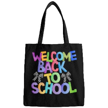 Discover Welcome Back to School Coquette Bow Design Bags