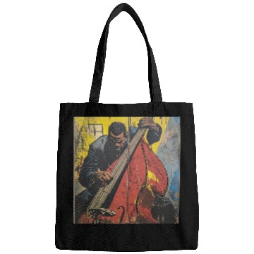 Discover Charles Mingus Double Bass Retro Superhero Comic Bags