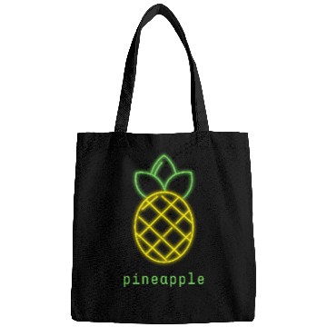 Discover Tropical Neon Pineapple Fruit Summer Design Bags