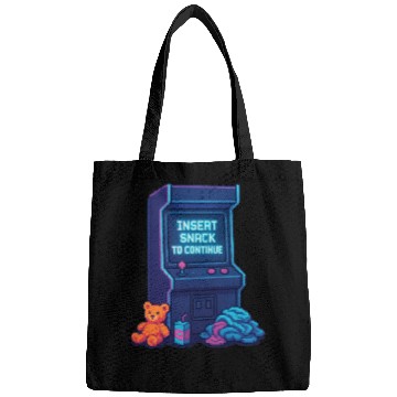 Discover Insert Snack to Continue Gamer Dad Neon Chaos Bags