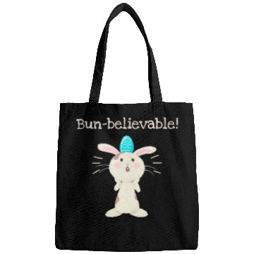 Discover Bun-believable Funny Surprised Bunny Easter Egg Bags