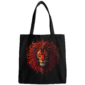 Discover lion face Bags