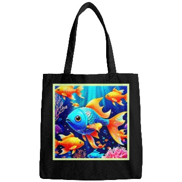Discover Fantasy Fish Swim Design Bags