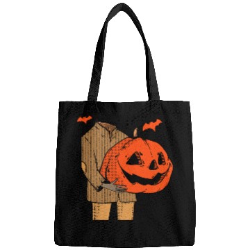 Discover Scary Spooky Jack O Lantern Face Pumpkin Men Boys Bags