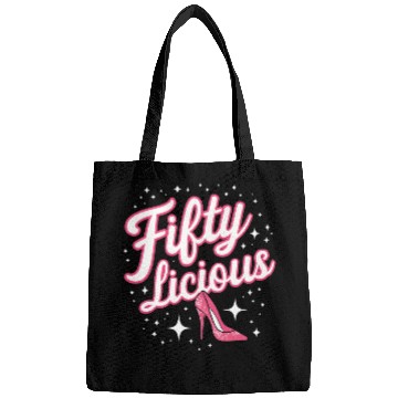 Discover Fifty-licious Squad Matching 50th Birthday Bags