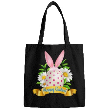 Discover Happy Easter Bags with Bunny Ears and Egg