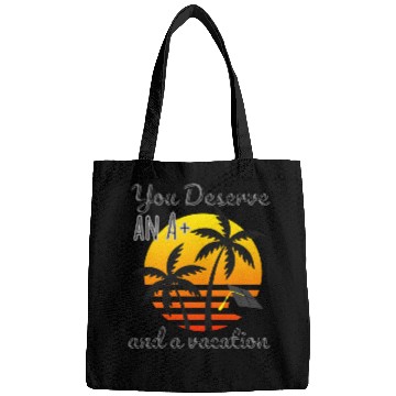 Discover Funny Graduation Vacation Reward, Congrats Grad A+ Bags
