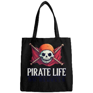 Discover Pirate Life, No Regrets Bags