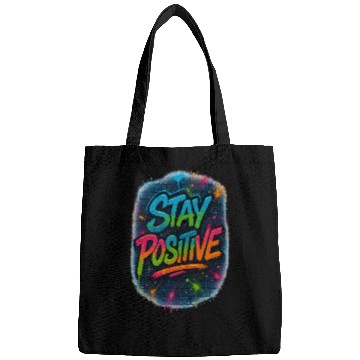 Discover Graffiti Style Stay Positive Urban Art Bags