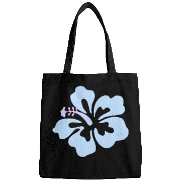 Discover Blue hibiscus flower Bags