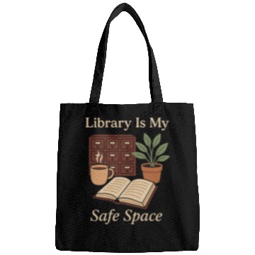 Discover Library Nerd Book Lover Introvert Quiet Life Bags