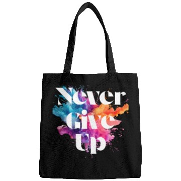 Discover Never give up colorful Bags