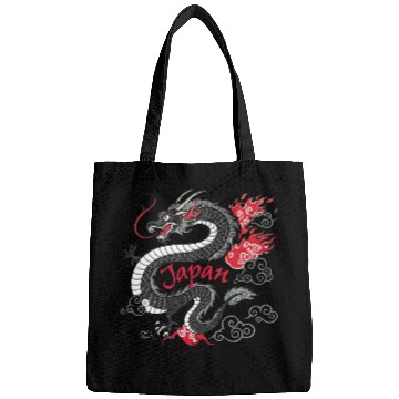 Discover Majestic Japanese Dragon Tattoo Style Art design Bags