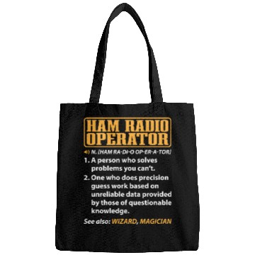 Discover Ham radio operator amateur definition Bags