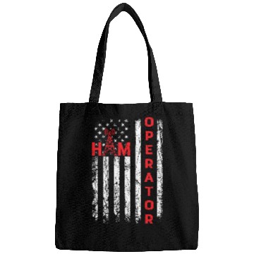 Discover Ham radio usa flag for ham radio amateur operator Bags