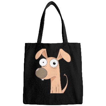 Discover Goofy Cartoon Dog with Bulging Eyes Bags