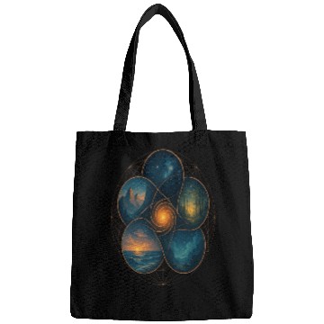 Discover Sacred Elements - Cosmic Nature Mandala Bags