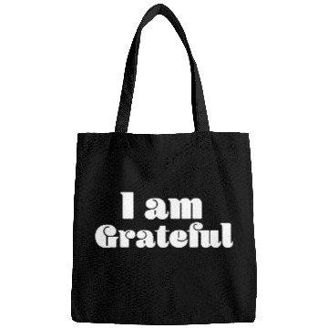 Discover I Am Grateful Affirmation Quote Merch Bags