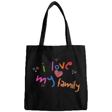 Discover i love my family Bags