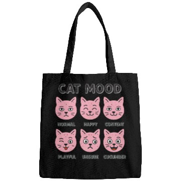 Discover Funny Cat Moods for Cat Lovers Bags