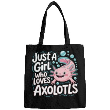 Discover Whimsical Axolotl Love Design Bags