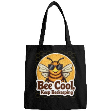 Discover Cool Beekeeper Bee with Sunglasses Bags