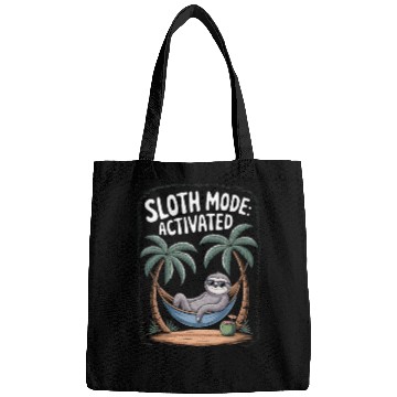 Discover Funny Sloth, Relaxing Sloth Graphic Bags, Cool