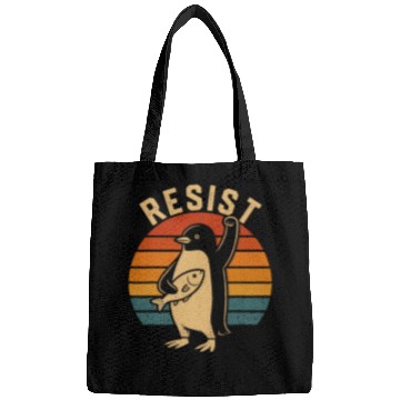 Discover Funny Protest Against Tariffs Resist Penguin Bags