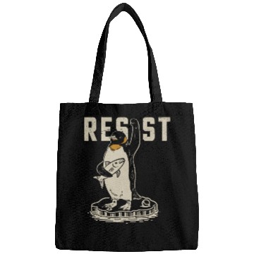 Discover Funny Protest Against Tariffs Resist Penguin Bags