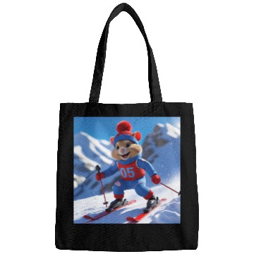 Discover Hamster climbing the mountains Bags