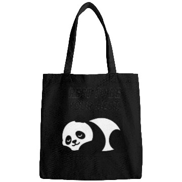 Discover Resting Panda – Inspirational Illustration Bags