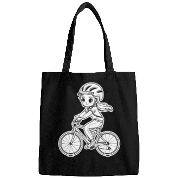 Discover Cycling Girl Sketch Bags