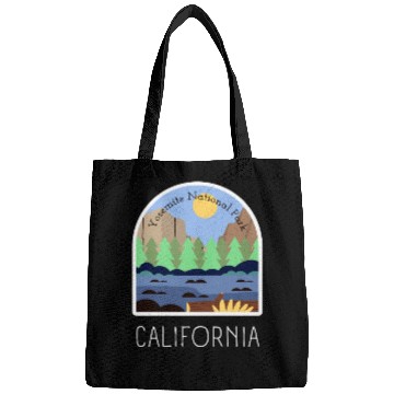 Discover Retro Yosemite National Park California Bags