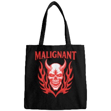 Discover MALIGNANT Demon Skull Graphic Bags – Bold Darkwear