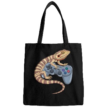 Discover Video Gaming Gamer Pogona Reptile Bearded Dragon Bags