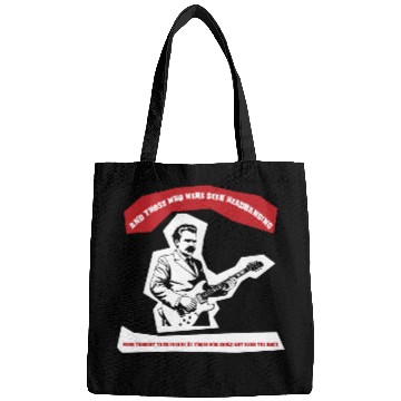 Discover Nietzsche Headbanging Guitar Quote Bags