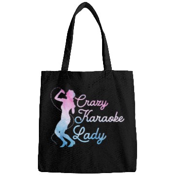 Discover Crazy Karaoke Lady Singer Singing Bags