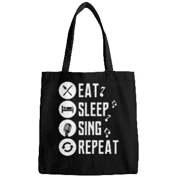 Discover Eat Sleep Sing Repeat Singing Singer Bags