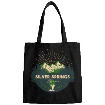 Discover Silver Springs Illinois IL State Park Retro Camp Bags