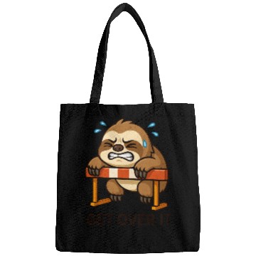 Discover Sloth hurdler quote get over it Bags